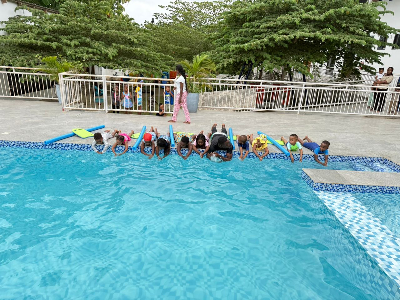 Kids Learning to Swim